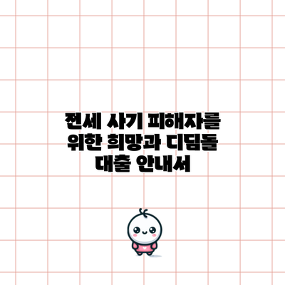 전세 사기 피해자를 위한 희망과 디딤돌 대출 안내서