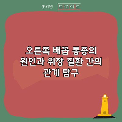 오른쪽 배꼽 통증의 원인과 위장 질환 간의 관계 탐구