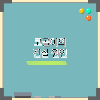 코골이의 진실: 원인